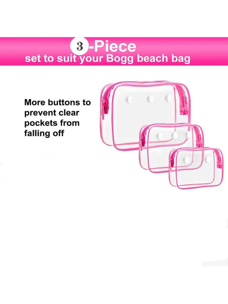 Clear Storage Bag, 2024 New Style Transparent Bag Storage Bag for Women and Men, Waterproof Bag for Beach Bag Toiletry Bag Suitable for Beach Daily Use