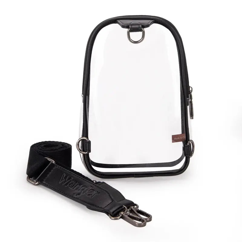 Wrangler CLEAR Sling Bag - Black or Brown