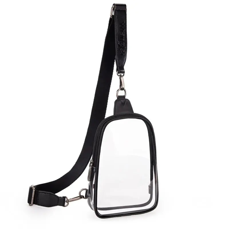 Wrangler CLEAR Sling Bag - Black or Brown