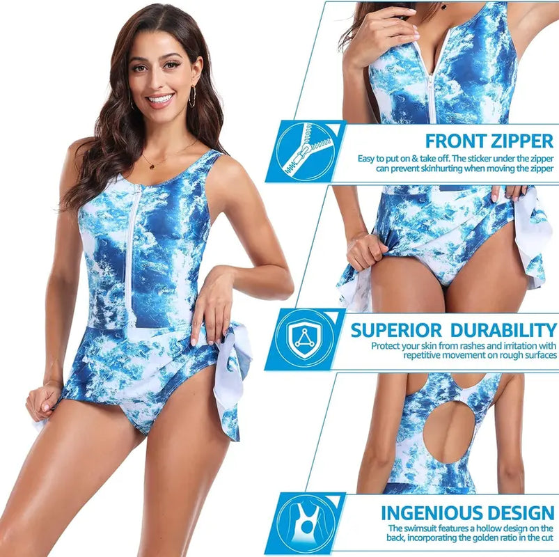 Hit the Beach in Style with Uniquebella'S Pinktrees Color-Matching Swimsuit