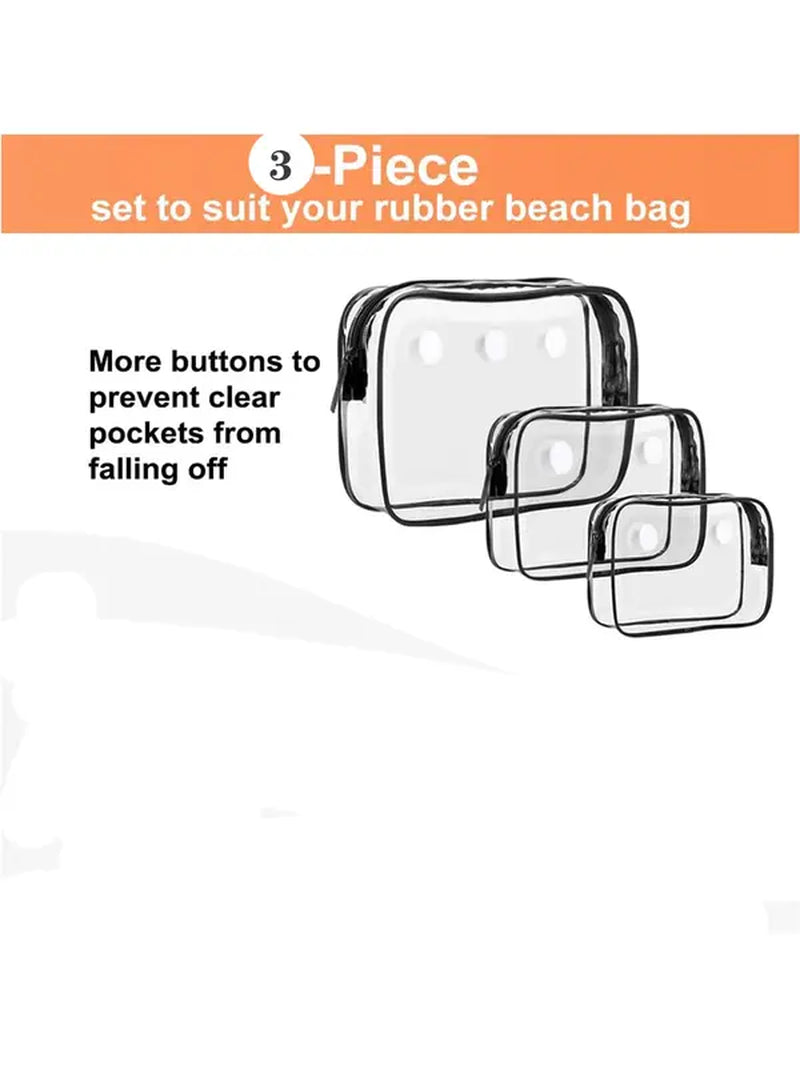 Clear Storage Bag, 2024 New Style Transparent Bag Storage Bag for Women and Men, Waterproof Bag for Beach Bag Toiletry Bag Suitable for Beach Daily Use